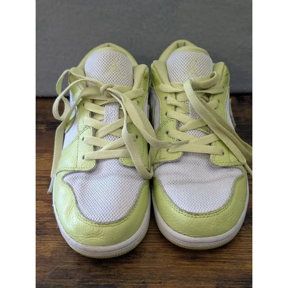Nike Air Jordan 1 Low 6y Women's 8 Mens 7 Uk 6 SE White Limelight DH9619-103